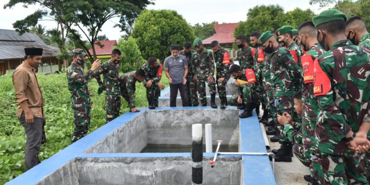 Prajurit Prabinsa Kodim 1509/Labuha Belajar Budidaya Ikan di STP Labuha