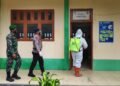 Sat Brimob Polda Aceh Peduli, Adakan Penyemprotan Disinfektan di SMKN 4 Bener Meriah