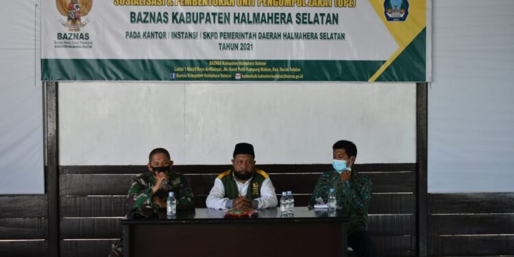 Baznas Halsel Sosialisasi Pembentukan Unit Pengumpulan Zakat di Kodim 1509/Labuha