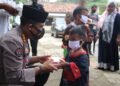 Tim Warung Jumat Polda Banten Salurkan Paket Sembako Ke Panti Asuhan Yatim Piatu Baiturrahman