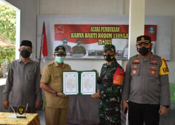 Karya Bhakti Kodim 1509/Labuha Tahun 2021 Dibuka Bupati Halsel