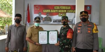 Karya Bhakti Kodim 1509/Labuha Tahun 2021 Dibuka Bupati Halsel