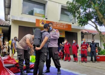 TRC BPBD DIY Gelar Simulasi Dengan Efek Ledakan