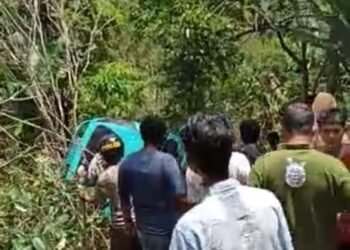 Minibus Rombongan Pelancong dari Langsa Jatuh ke Jurang di Pantan Terong, Dua Meninggal