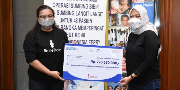 Program CSR HUT ke-48, ASDP Gelar Operasi Sumbing Bibir Gratis
