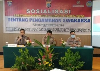 Polda Sulut Sosialisasikan Perpol Nomor 4 Tahun 2020 Tentang Pam Swakarsa