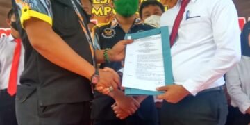 M Ridwan SH Dikukuhkan Sebagai Ketua Biro Hukum GMBI Lampung Selatan