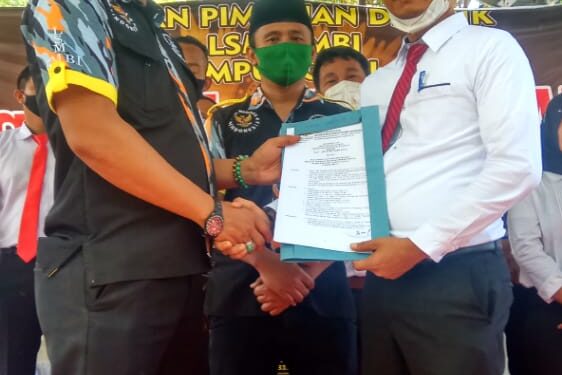 M Ridwan SH Dikukuhkan Sebagai Ketua Biro Hukum GMBI Lampung Selatan