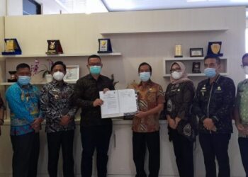 Pemkab Lamsel Tandatangani PKS Dengan PT BPD Lampung Cabang Kalianda