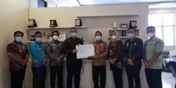 Pemkab Lamsel Tandatangani PKS Dengan PT BPD Lampung Cabang Kalianda
