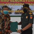 Komandan Kodim 0734/Yogyakarta Kolonel Arm Tejo Widhuro dan Walikota Yogyakarta Haryadi Suyuti
