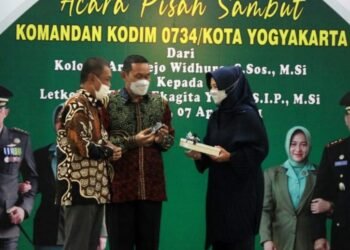 Pisah Sambut Dandim 0734/Kota Yogyakarta Dilaksanakan Sederhana dan Penuh Kekeluargaan
