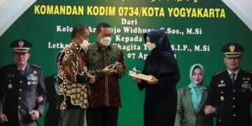 Pisah Sambut Dandim 0734/Kota Yogyakarta Dilaksanakan Sederhana dan Penuh Kekeluargaan