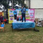 Tampak anggota DPRD Kota Yogyakarta Oleg Yohan menyampaikan sambutan dalam acara Gebyar Senam Perwosi Tegalrejo