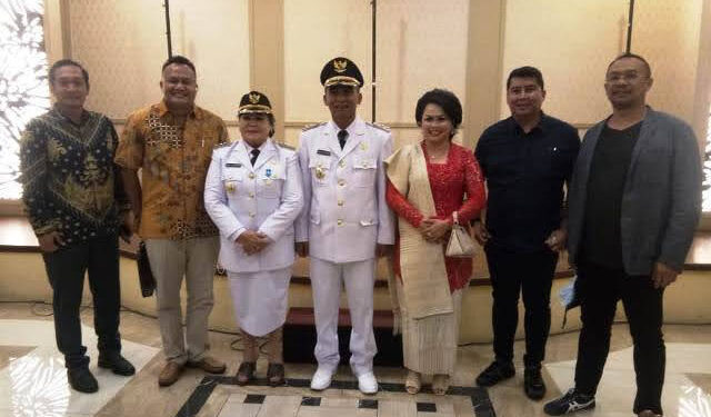 Bupati dan Wakil Bupati Karo Dilantik di Rumah Dinas Gubsu