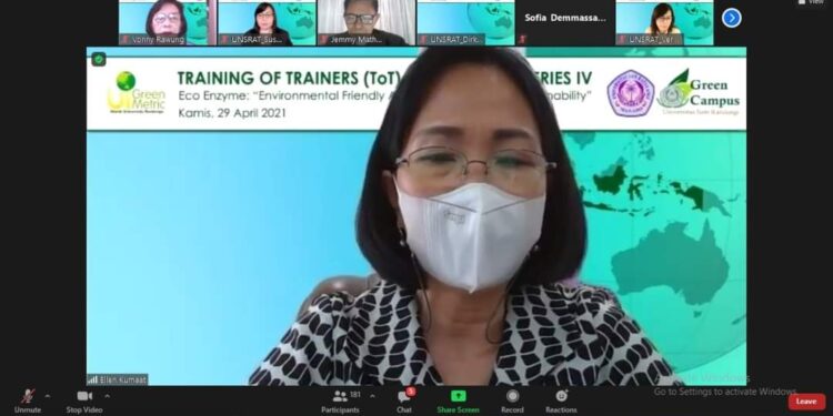 Unsrat Buka TOT Eco Enzyme Secara Virtual