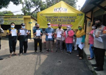 Posko Swab Gratis Polsek Pasar Rebo Tuntaskan 105 Warga Mudik