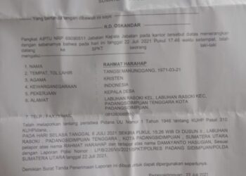 Pencemaran Nama Baik, Kepala Desa Laporkan Warganya Ke Kantor Polisi