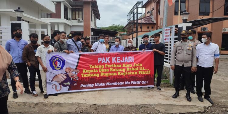 Bima Tabagsel Kembali Unjuk Rasa Minta Kejari Padangsidimpuan Usut Dugaan Dana Fiktif Desa Batang Bahal
