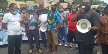 Tim Koalisi Yalimo Menang Datangi Polda Papua Tuntut Keadilan