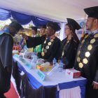 Acara prosesi Wisuda dalam Rapat Senat Terbuka STIPER-PBW, Selasa (23/11/2021) di Wamena