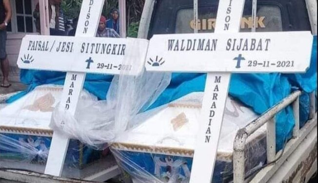 Heboh, Warga Desa Paropo Silahisabungan Dairi Dapat Kiriman Dua Peti Mati Dan Salib