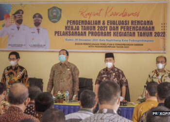 Walikota Adakan Rapat Koordinasi Pengendalian dan Evaluasi Rencana Kerja Tahun 2021