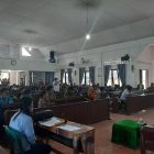 Tampak masyarakat antusias mengikuti acara Sosialisasi Empat Pilar MPR RI, pada 16 Maret 2021 di Desa Aek Nauli 2, Kecamatan Pollung, Kabupaten Humbang Hasundutan