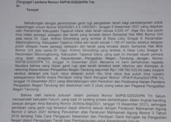 Bupati Taput Diduga Berbohong. Januari 2020 Teken Surat Kesiapan Lahan, Tapi Juni 2021 Minta Tandatangan Pemilik Lahan