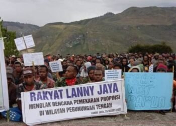 Demo Tolak DOB Pegunungan Tengah Tidak Mewakili Masyarakat Asli Kabupaten Lanny Jaya