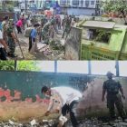 Bupati Simalungun melakukan kegiatan gotong royong bersama jajaran TNI dan ASN