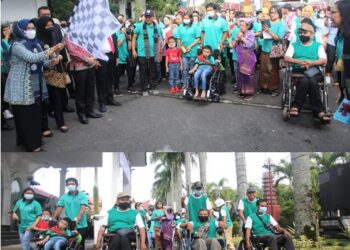 Meriahkan HUT RBK GKPS, Plt. Wali Kota Pematangsiantar Bersama Forkopinda Memberikan Motivasi Dan Melepas Pawai Penyandang Disabilitas