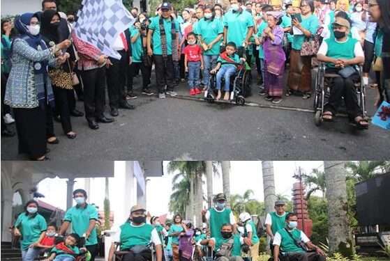 Meriahkan HUT RBK GKPS, Plt. Wali Kota Pematangsiantar Bersama Forkopinda Memberikan Motivasi Dan Melepas Pawai Penyandang Disabilitas