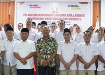 Plt Bupati Hadiri Pelantikan DPC GERINDRA Langkat