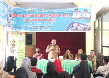 Remaja Kelurahan Tangkahan Semangat Ikuti Pelatihan Barista Kopi Dinas Perindustrian Medan
