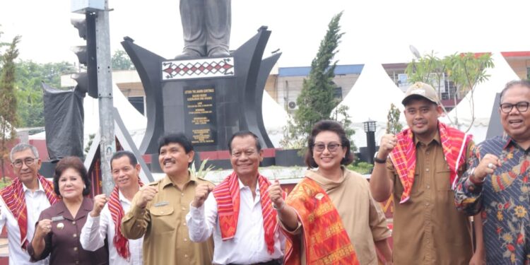 Resmikan Patung Almarhum Letjen Jamin Gintings, Bobby Nasution : Kita Akan Lestarikan Semangat Yang Telah Ditunjukkan Almarhum