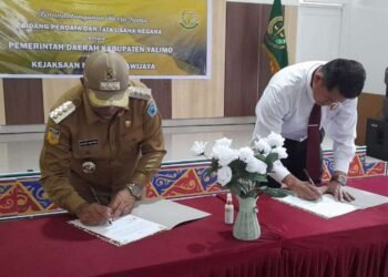 Soal Hukum Perdata, Pemkab Yalimo Tandatangani MoU dengan Kejaksaan Negeri Wamena