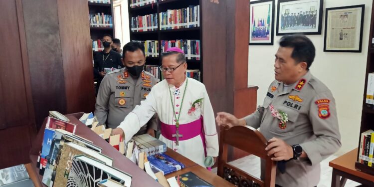 Polda Sulut, Polres Minahasa dan Pam Swakarsa Gereja Amankan Konferensi VII dan Pertemuan Raya Kaum Bapak Katolik Keuskupan Manado