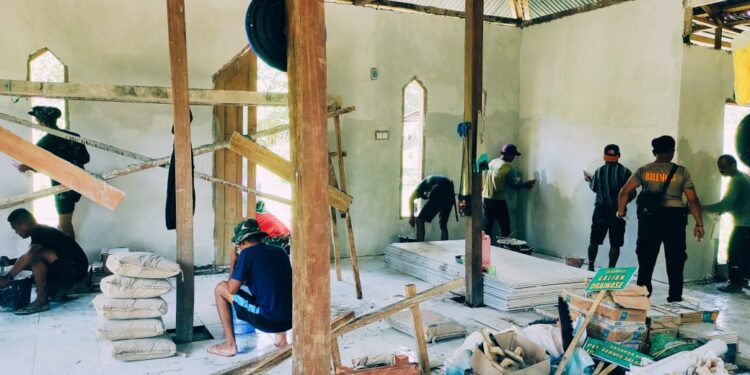 Memasuki Hari ke-4, Kegiatan TMMD Kabupaten Mamuju Berjalan Lancar