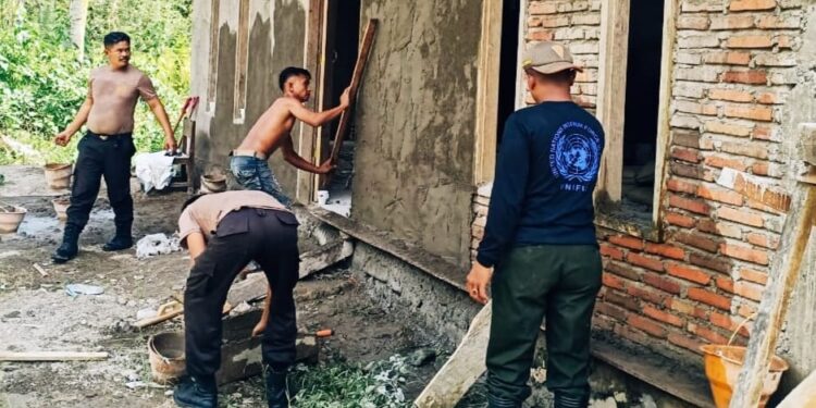 Memasuki Hari ke-6, Kegiatan TMMD di Kabupaten Mamuju Berjalan Lancar