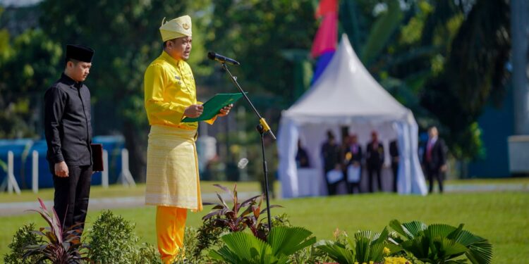 Di Upacara HUT Kota Medan Ke-432, Bobby Nasution Minta Dukungan TNI & Polri  Tangani Stunting