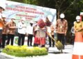 Presiden Jokowi Letakkan Batu Pertama Revitalisasi Lapangan Merdeka
