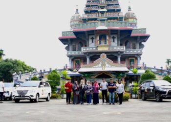 Peserta Medan Berkah Wisata Rally 2022 Nikmati Keunikan Arsitektur Graha Maria Annai  Velangkanni di Medan Tuntungan