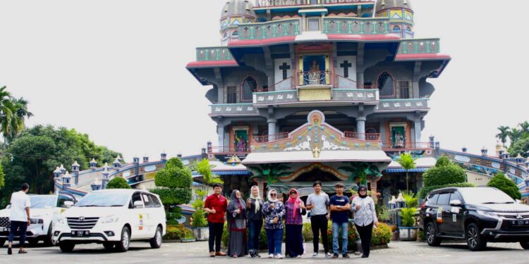 Peserta Medan Berkah Wisata Rally 2022 Nikmati Keunikan Arsitektur Graha Maria Annai  Velangkanni di Medan Tuntungan