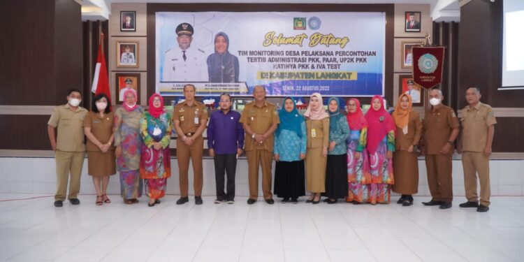 Tim Monitoring PKK Provsu Lakukan Pembinaan, PKK Langkat Diharapkan Masuk Nominasi