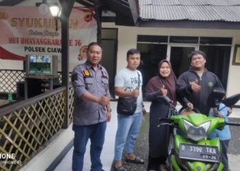 Unit Kendaraan Bermotor Korban Curanmor Di Kembalikan Polsek Ciawi Ke Pemiliknya