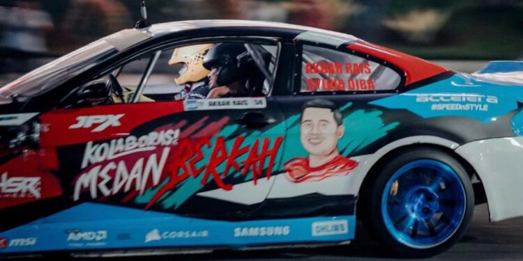 Totalitas Promosikan Medan, Bobby Nasution Adegan Drifting di Kawasan Objek Wisata
