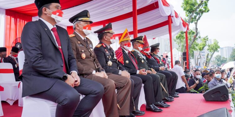 Meriahkan HUT Kemerdekaan, Pemko Medan Ikut Pawai Pembangunan Pemprov Sumut