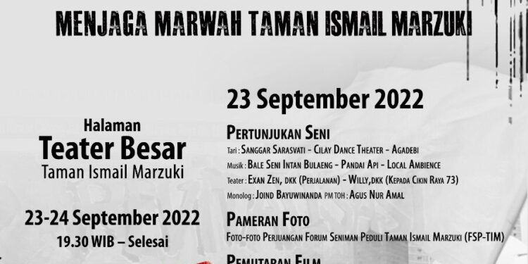 Menjaga Marwah Taman Ismail Marzuki #save TIM