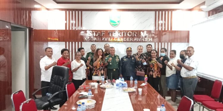 LMA Kota Jayapura Bersilaturahmi Dengan Aster Kodam XVII Cenderawasih